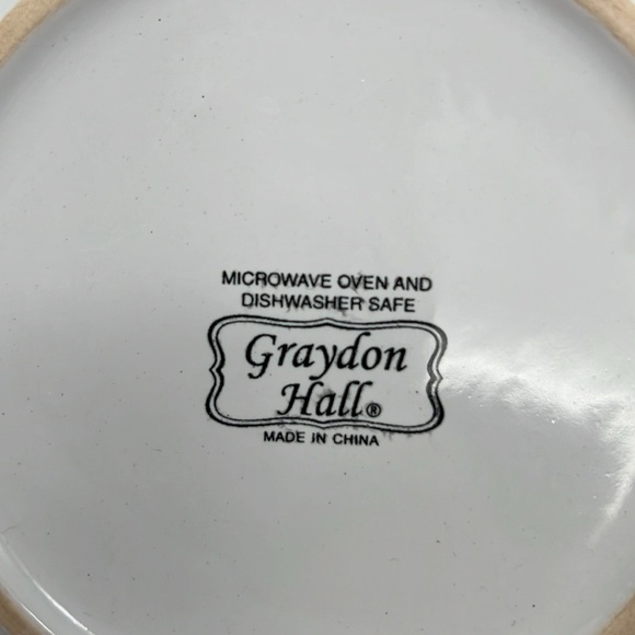 Graydon Hall Cozy Ceramic Soup Bowls with Handles Dark Green & White (Set of 2) - Picture 9 of 11